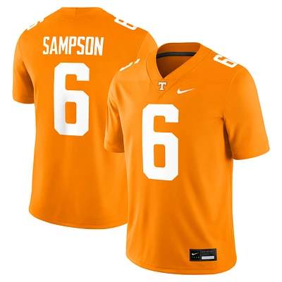 Men's Nike Dylan Sampson Tennessee Orange Volunteers NIL Football Game Jersey