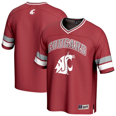 Men's GameDay Greats Crimson Washington State Cougars Spirit Football Jersey
