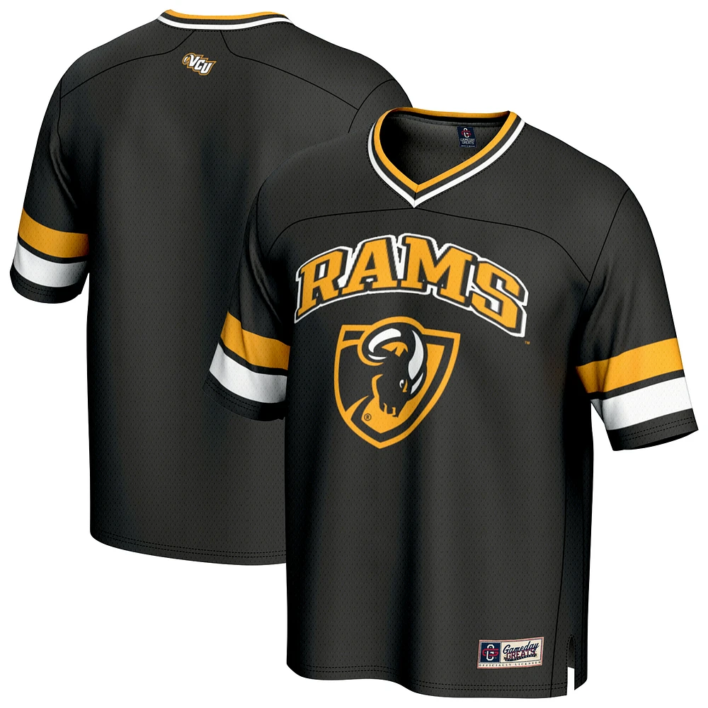 Men's GameDay Greats Black VCU Rams Spirit Football Jersey