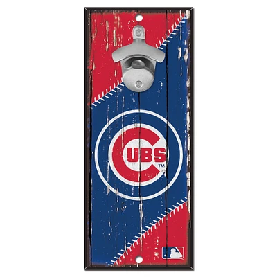 WinCraft Chicago Cubs 5" x 11" Bottle Opener Wood Sign