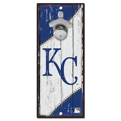 WinCraft Kansas City Royals 5" x 11" Bottle Opener Wood Sign