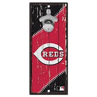 WinCraft Cincinnati Reds 5" x 11" Bottle Opener Wood Sign