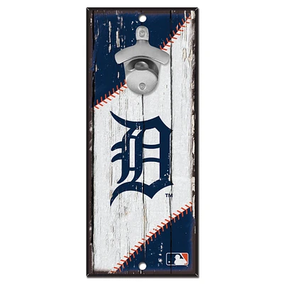 WinCraft Detroit Tigers 5" x 11" Bottle Opener Wood Sign