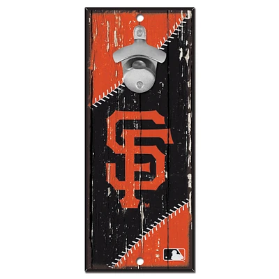 WinCraft San Francisco Giants 5" x 11" Bottle Opener Wood Sign