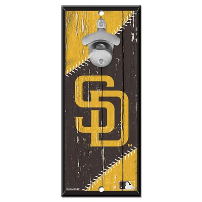 WinCraft San Diego Padres 5" x 11" Bottle Opener Wood Sign