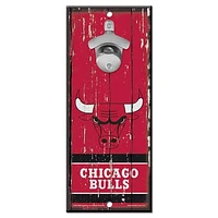 WinCraft Chicago Bulls 5" x 11" Bottle Opener Wood Sign