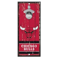 WinCraft Chicago Bulls 5" x 11" Bottle Opener Wood Sign