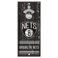 WinCraft Brooklyn Nets 5" x 11" Bottle Opener Wood Sign