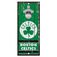 WinCraft Boston Celtics 5" x 11" Bottle Opener Wood Sign