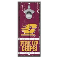 WinCraft Central Michigan Chippewas 5" x 11" Bottle Opener Wood Sign