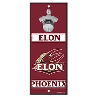 WinCraft Elon Phoenix 5" x 11" Bottle Opener Wood Sign