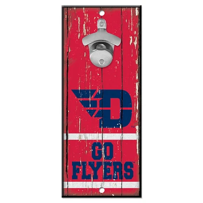 WinCraft Dayton Flyers 5" x 11" Bottle Opener Wood Sign