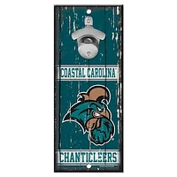 WinCraft Coastal Carolina Chanticleers 5" x 11" Bottle Opener Wood Sign