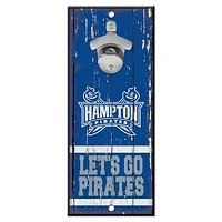 WinCraft Hampton Pirates 5" x 11" Bottle Opener Wood Sign