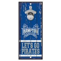 WinCraft Hampton Pirates 5" x 11" Bottle Opener Wood Sign