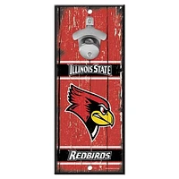 WinCraft Illinois State Redbirds 5" x 11" Bottle Opener Wood Sign