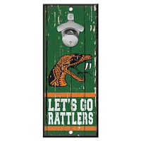 WinCraft Florida A&M Rattlers 5" x 11" Bottle Opener Wood Sign