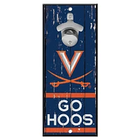 WinCraft Virginia Cavaliers 5" x 11" Bottle Opener Wood Sign