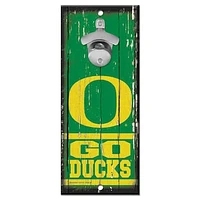 WinCraft Oregon Ducks 5" x 11" Bottle Opener Wood Sign