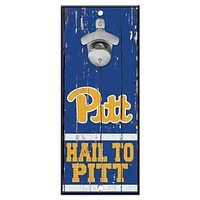 WinCraft Pitt Panthers 5" x 11" Bottle Opener Wood Sign