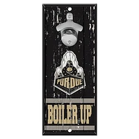WinCraft Purdue Boilermakers 5" x 11" Bottle Opener Wood Sign