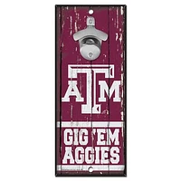 WinCraft Texas A&M Aggies 5" x 11" Bottle Opener Wood Sign