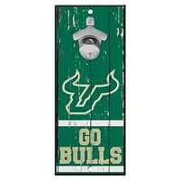 WinCraft South Florida Bulls 5" x 11" Bottle Opener Wood Sign