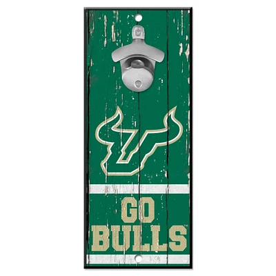 WinCraft South Florida Bulls 5" x 11" Bottle Opener Wood Sign