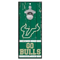 WinCraft South Florida Bulls 5" x 11" Bottle Opener Wood Sign