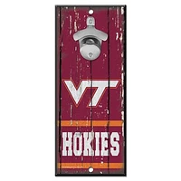 WinCraft Virginia Tech Hokies 5" x 11" Bottle Opener Wood Sign