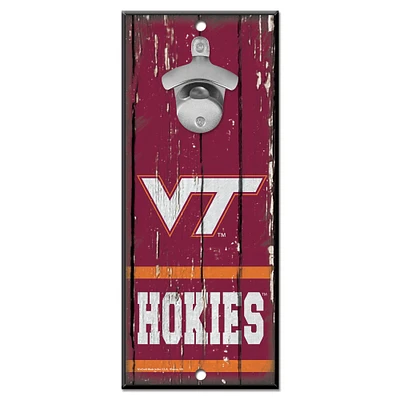 WinCraft Virginia Tech Hokies 5" x 11" Bottle Opener Wood Sign