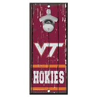 WinCraft Virginia Tech Hokies 5" x 11" Bottle Opener Wood Sign