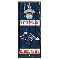 WinCraft UTSA Roadrunners 5" x 11" Bottle Opener Wood Sign