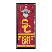WinCraft USC Trojans 5" x 11" Bottle Opener Wood Sign