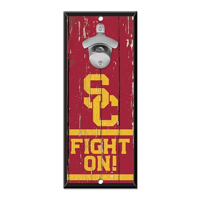 WinCraft USC Trojans 5" x 11" Bottle Opener Wood Sign