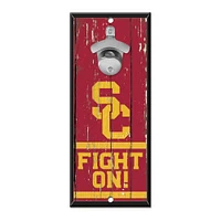 WinCraft USC Trojans 5" x 11" Bottle Opener Wood Sign