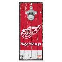WinCraft Detroit Red Wings 5" x 11" Bottle Opener Wood Sign