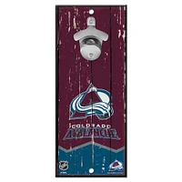 WinCraft Colorado Avalanche 5" x 11" Bottle Opener Wood Sign