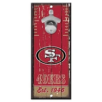 WinCraft San Francisco 49ers 5" x 11" Bottle Opener Wood Sign
