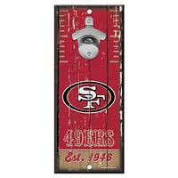 WinCraft San Francisco 49ers 5" x 11" Bottle Opener Wood Sign