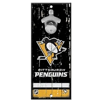 WinCraft Pittsburgh Penguins 5" x 11" Bottle Opener Wood Sign