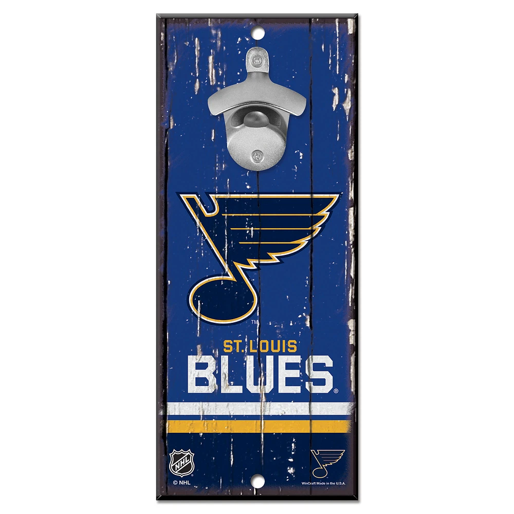 WinCraft St. Louis Blues 5" x 11" Bottle Opener Wood Sign
