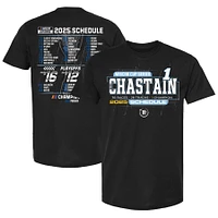 Men's Checkered Flag Sports Black Ross Chastain 2025 NASCAR Cup Series Schedule T-Shirt