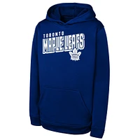 Youth  Blue Toronto Maple Leafs Performance Pullover Hoodie