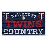 WinCraft Minnesota Twins 13''x 24'' Country Wood Sign