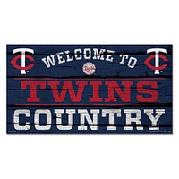 WinCraft Minnesota Twins 13''x 24'' Country Wood Sign