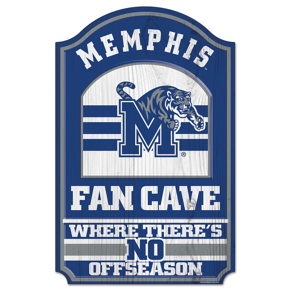 WinCraft Memphis Tigers 11'' x 17'' Wood Sign