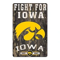 WinCraft Iowa Hawkeyes 11'' x 17'' Wood Sign