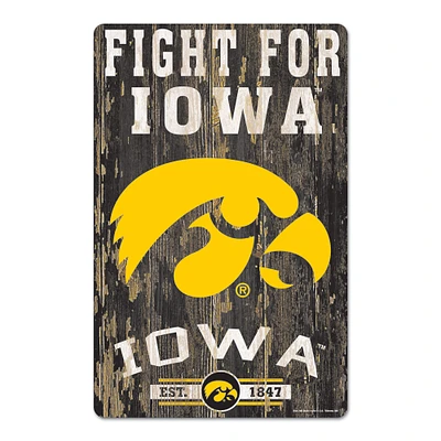 WinCraft Iowa Hawkeyes 11'' x 17'' Wood Sign