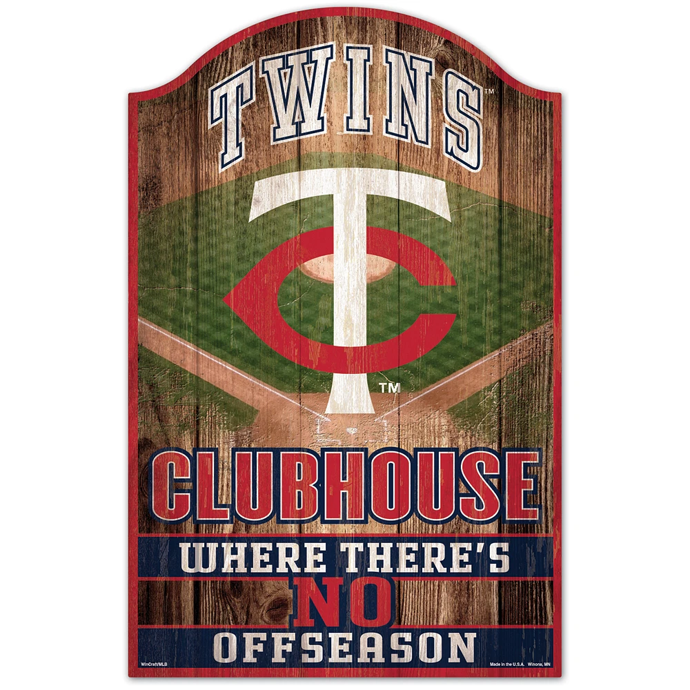 WinCraft Minnesota Twins 11'' x 17'' Wood Sign